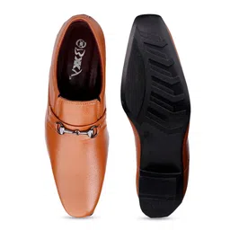Bxxy Men Textured Pointed Toe Elevator Slip-On Formal Shoes image 2