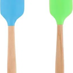 BKN-002 Spatulas Heat Resistant Flexible Spatula 450F with Stainless Steel Core - FDA Grade Premium Kitchen Utensils with Good Grip 32 cm (Pack of 2) Non-Stick Spatula-21
