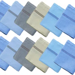 Solvia Men'S Multilightcolor Linen 100% Pure Cotton ["Multicolor"] Handkerchief-image-121