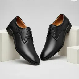 kickonus Men's Formal Dress Shoes Polished Leather Slip-On for Office & Party Derby For Men-picture-39
