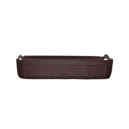 Kuber Industries Set of 4 Brown Solid  Storage Baskets image 3