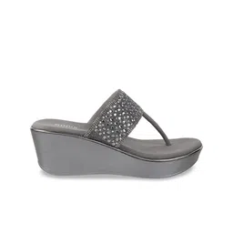 Mochi Embellished Open Toe Wedge Heels image 3