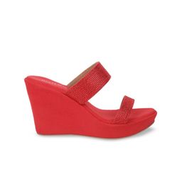 Mochi Embellished Open Toe Wedge Heels image 3