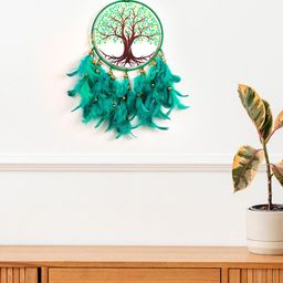 DULI Dream catcher Hanging with Tree of Life & Feathers image 2