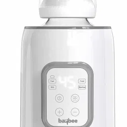Baby Bottle Warmer, Bottle Sterilizer 5 in 1 Electric Baby Food, Water & Milk Heater & Defrost with LCD Temperature Display , Feeding Bottle Sterilizer,Electric Steam Sterilizer(Gray, Single Bottle) - 1 Slots-image-2