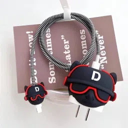 Jape Silicon Protective Case for Apple 20W & 18W iPhone Adapter Charger, Cute Cartoon Cable Protector-31
