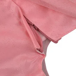 Wish Karo Peach-Coloured Net Fit & Flare Dress image 3