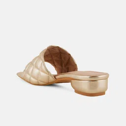 HEELSNFEELS Textured Open Toe Block Heels image 4