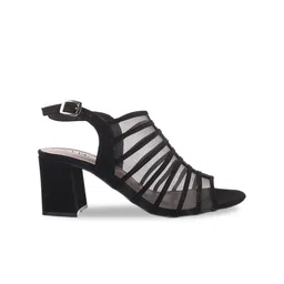 Mochi Block Heels Peep Toes With Buckles image 3
