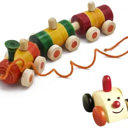 Jumbo Joker Car and Super Train Pull Along Toy for Kids (Combo Set)-40