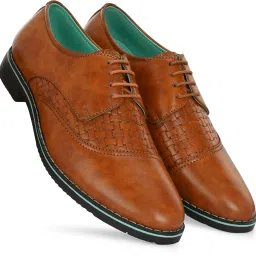 Sophisticated Elegance: Formal Lace-Up Shoe with Embossed Upper Lace Up For Men-image-3