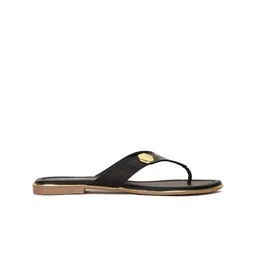Bata Textured Open Toe T-Strap Flats image 4