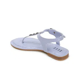ELLE Embellished T-Strap Flats With Buckle image 2