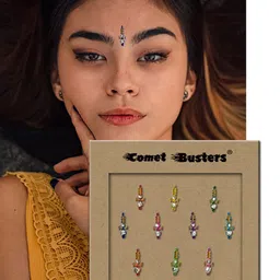 Comet Busters 10 Pcs Reusable Bindi - Multicolored image 2