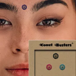 Comet Busters 6-Pcs Handmade Traditional Designer Bindi - Multicolored image 2