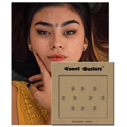 Comet Busters 10 Pcs Reusable Bindi - Black image 3