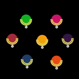 Comet Busters Set of 7 Traditional Designer Bindis image 3