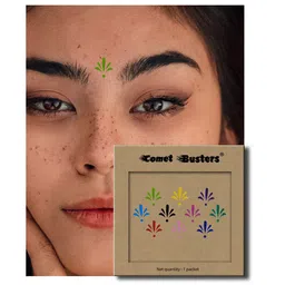Comet Busters Set of 10 Multicoloured Traditional Bindis image 3