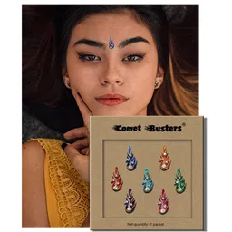 Comet Busters 7 Pcs Stone Studded Reusable Bindi - Multicolor image 3