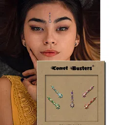 Comet Busters 5 Pcs Reusable Bindi - Multicolored image 3