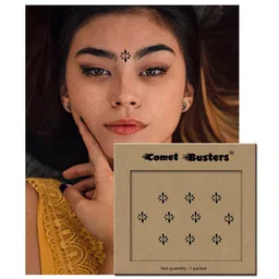 Comet Busters Black Bindis - 10 Pcs image 3