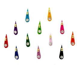 Comet Busters 12 Pcs Stone-Studded Designer Reusable Bindi image 4