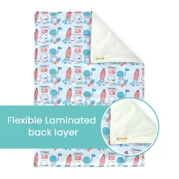 TIDY SLEEP Pack Of 3 Printed Cotton Diaper Changing Mats image 5