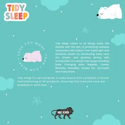 TIDY SLEEP Pack Of 3 Printed Cotton Diaper Changing Mats image 3