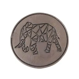 COSA NOSTRAA Set Of 5 Circular Daring Deer Textured Buttons image 3