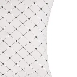 HOSTA HOMES Set Of 2 White & Black Printed Square Cushion Inserts image 2