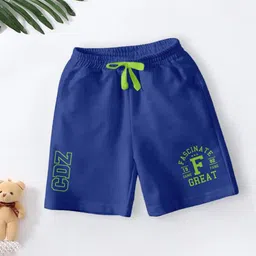 CODEZ Boys Pack Of 2 Typography Printed Shorts image 4
