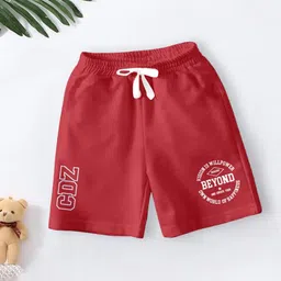 CODEZ Boys Pack Of 2 Printed Typography Shorts image 4