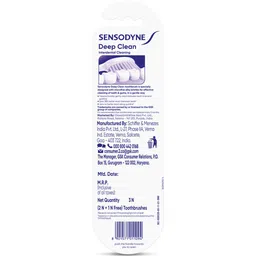 Sensodyne 3 Pcs Deep Clean Extra Soft & Microfine Bristles Toothbrush - Buy 2 Get 1 Free image 2