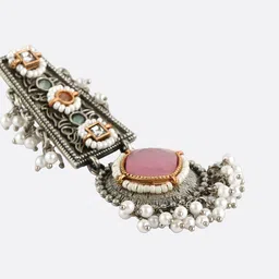 Adwitiya Collection Silver-Plated Classic Drop Earrings image 4