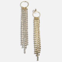 SOHI Gold-Plated Circular Drop Earrings image 3