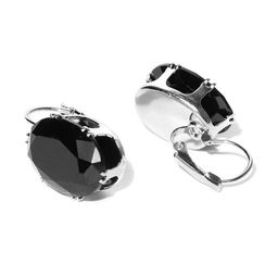 OOMPH Cubic Zirconia Oval Drop Earrings image 3