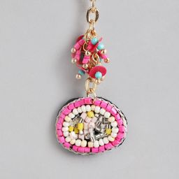 DEEBACO Pink & Blue Contemporary Boho Drop Earrings image 4
