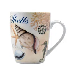 Kookee White & Brown Text or Slogans Printed Ceramic Glossy Mug 325 ml image 3