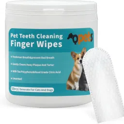 50 Pet Wet Wipes, Disposable Teeth Cleaning Cover Finger Wet Wipes, Non-Woven Pet Ear Eye Wipes-image-15