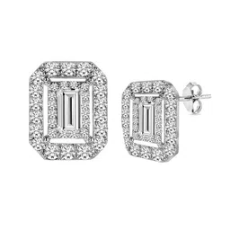 Peora Silver-Toned Contemporary Studs Earrings image 3