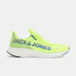 Jack & Jones Men Textured Round Toe Memory Foam Mesh Sneakers image 2