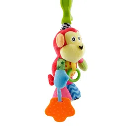 Baby Moo Kids Red & Pink Monkey Pulling Toy With Teether image 3