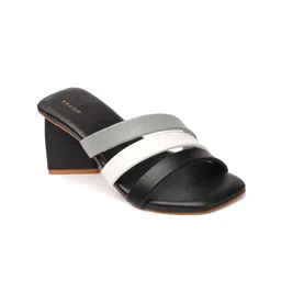 TRASE Multiple Striped Block Heels image 4