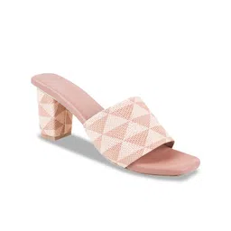 Try Me Printed Ethnic Block Sandals with Bows image 5