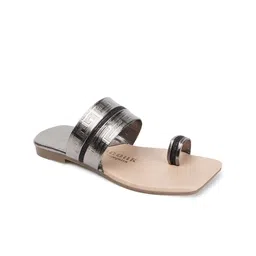 Anouk Textured One Toe Flats image 3