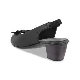 Mochi Embellished Block Peep Toes with Bows image 4