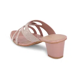 CLOG LONDON Textured Open Toe Block Heels image 3