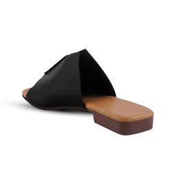 Try Me Textured No Back Strap Open Toe Flats image 4