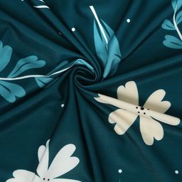 Cortina  Teal Green Set Of 2 Digital Printed Window Curtains image 3