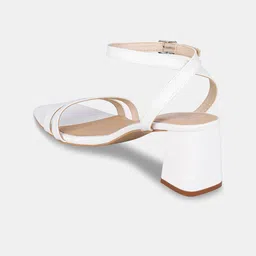 T.ELEVEN Open Toe Ankle Loop Block Heels image 4